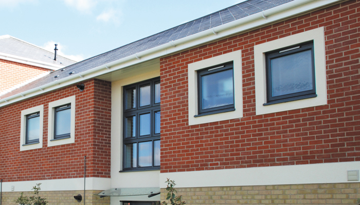 Aluminium framed windows