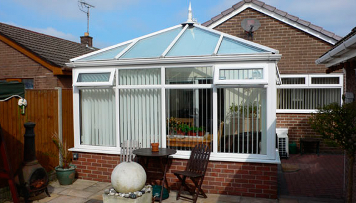 Conservatory exterior shot.