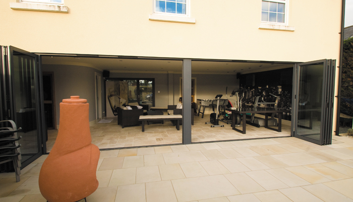 Huge folding door system