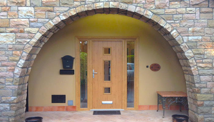 Newly fitted door.